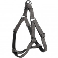 Flamingo postroj Step&Go Delu Black - nášlapný postroj pre psa, vyrobený z ekokože, s neoprénovou podšívkou, čierna - XL Flamingo postroj Step&Go Delu Black - nášlapný postroj pre psa, vyrobený z ekokože, s neoprénovou podšívkou, čierna - XL