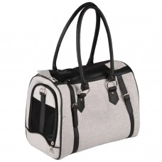 Flamingo Tatjana Carry Bag - elegantná taška pre psa, mačku, do 4 kg, 37x24x31cm - svetlo šedá