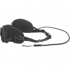 Flamingo Janko Jogging Leash - hands free vodítko, elastická šnúrka a bedrový pás s vreckom, na behanie so psom, čierna Flamingo Janko Jogging Leash - hands free vodítko, elastická šnúrka a bedrový pás s vreckom, na behanie so psom, čierna