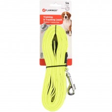 Flamingo Xeno Training Tracking Leash Fluo Yellow - výcvikové vodítko pre psa, výcvikové a sledovacie popruhy, s gumičkou, neónová žltá - 5m Flamingo Xeno Training Tracking Leash Fluo Yellow - výcvikové vodítko pre psa, výcvikové a sledovacie popruhy, s gumičkou, neónová žltá - 5m
