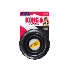 KONG Traxx - Extreme Tires - odolná pneumatika pre psov, hryzátko pre príchute - M / L