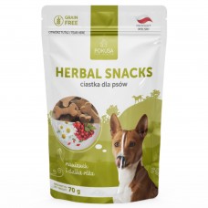Pokusa Natural Herbal Snacks 70g - vegetariánske, bylinné maškrty pre psov, podporujúce tráviaci systém