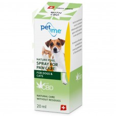 Pet + Me Spray For Paw Care 20ml - prírodný CBD sprej na starostlivosť o labky pre psov a mačky
