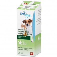 Pet + Me Spray For Oral Hygiene 20 ml - prírodný CBD sprej na ústnu hygienu pre psov a mačky