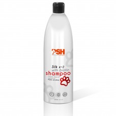 PSH Silk X-2 With Biotin Shampoo - šampón s biotínom a proteínmi pre psov s dlhou srsťou a citlivou pokožkou, koncentrát 1:4 - Kapacita: 1L