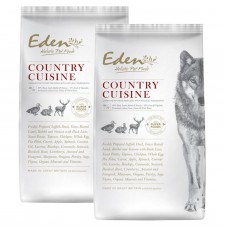 Eden Country Cuisine Duck Lamb Rabbit & Venison Size M - krmivo pre psov stredných a veľkých plemien, s kačicou, jahňacinou, králikom, zverinou - 2x 12k
