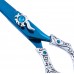Excalibur Shears Blue Posiedon 6,5" - vysoko kvalitné rovné nožnice, elegantne zdobené