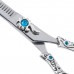 Excalibur Nožnice Poseidon Silver Thinner 6,5 "- jednostranné stenčovacie dosky, elegantne zdobené, 32 zubov