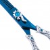 Excalibur Nožnice Poseidon Blue Thinner 6,5" - jednostranné prerieďovacie nožnice, elegantne zdobené, 32 zubov