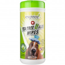 Utierky Espree Tea Tree & Aloe 50 ks. - upokojujúce obrúsky na čistenie a starostlivosť o labky vášho psa