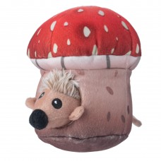 Holland Double Wooble Mushroom Mates - pískacia hračka pre psa s pružinou, ježkovia v muchotrávke