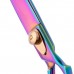 Rovné nožnice Geib Gold Rainbow Kiss - Vysoko kvalitné rovné nožnice s mikrostrihom Rainbow Finish - 9,5 "