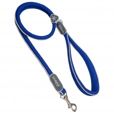 Coralpina Cinquetorri Leash Blue - sieťované ľahké vodítko pre psa, modré - 7/8