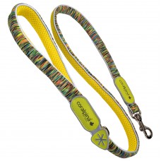 Coralpina Powermix Leash Veľkosť 7-8 - ľahké športové vodítko pre stredného psa - Žlté