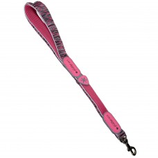 Coralpina Powermix Leash Veľkosť 9-10 - ľahké športové vodítko pre stredne veľkého psa, dĺžka 50cm - ružové