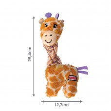 KONG Knots Twists Žirafa - hračka pre psa s lanom a fajkou, žirafa - S / M