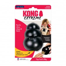 Kong Extreme - gumená, odolná hračka pre psa, čierna - L, 10cm