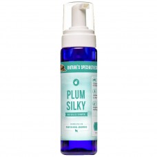 Nature's Specialties Plum Silky Waterless Shampoo - Jemný suchý šampón pre psov a mačky, povzbudzujúca farba srsti - 222 ml
