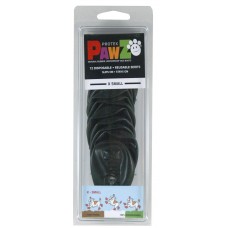 PAWZ - gumená obuv pre psov, veľkosť XS, 12 ks - čierna