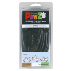 PAWZ - gumená obuv pre psov, veľkosť L, 12 ks - čierna