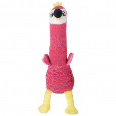 Kong Shakers Cuckoos Flamingo M - horiaca plyšová hračka pre psa s wooferom pískajúcim