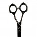 Artero Black Scissors - profesionálne rovné japonské oceľové nožnice s titánovým povlakom - 6,5 "