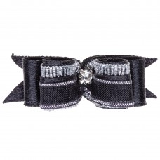 Blovi Bow Mini saténová mašľa s malým displejom - čierna