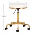 Activ H4 - zlatá ošetrujúca stolička s výškovým nastavením, biela