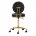 Activ H5 - zlatá upravovacia stolička s výškovým nastavením, čierna