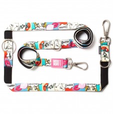 Max&Molly Multi-Leash Missy Pop - odnímateľné vodítko pre psa, zaujímavý vzor, 200cm - S