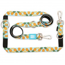Max&Molly Multi-Leash Sweet Pineapple - odnímateľné vodítko pre psa, zaujímavý vzor, 200cm - S