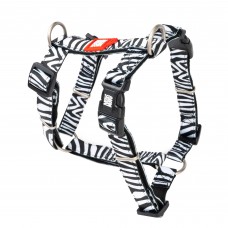Max&Molly H-Harness Zebra - farebné postroje pre psov a šteniatka, nastaviteľné - XS