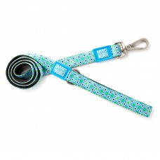 Max&Molly Short Leash Retro Blue - farebné mestské vodítko pre psa, retro vzor, 120 cm - S