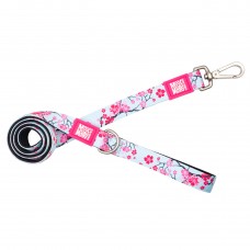 Max&Molly Short Leash Cherry Bloom - farebné mestské vodítko pre psa, jemný kvetinový vzor, 120 cm - L
