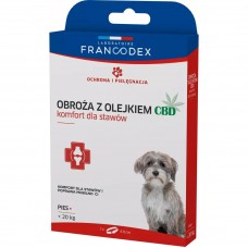 Francodex obojok s CBD olejom 60 cm - tíši bolesti kĺbov a zlepšuje pohyblivosť psa