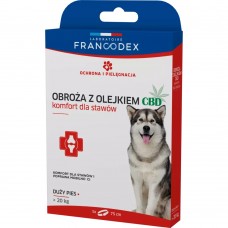 Francodex obojok s CBD olejom 75 cm - tíši bolesti kĺbov a zlepšuje pohyblivosť psa