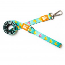 Max&Molly Short Leash Ducklings - farebné mestské vodítko pre psa, kačací vzor, 120 cm - L