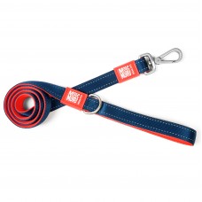Max&Molly Short Leash Matrix Red - klasické vodítko pre psa s reflexným prešívaním, 120cm - XS