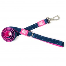Max&Molly Short Leash Matrix Pink - klasické vodítko pre psa s reflexným prešívaním, 120 cm - S