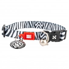 Max&Molly GOTCHA! Smart ID Cat Collar Zebra - farebný obojok pre mačky s inteligentným príveskom Tag