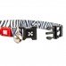 Max a Molly DOBRÚ! Smart ID Cat Collar Zebra - farebný obojok pre mačky s inteligentným štítkom