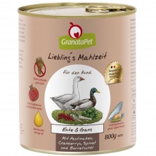 GranataPet Duck & Goose - bezobilné mokré krmivo pre psov, kačice a husi - 800 g