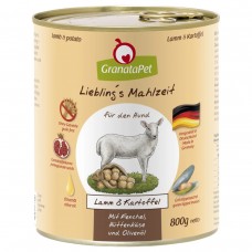 GranataPet Lamb & Potato - bezobilné mokré krmivo pre psov, jahňacie mäso a zemiaky - 800 g