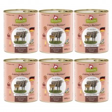 GranataPet Venison Ragout & Beef - bezobilné mokré krmivo pre psov, divinu a hovädzie mäso - 6x 800g