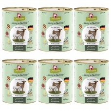 GranataPet Veal & Lamb - bezobilné mokré krmivo pre psov, teľacie a jahňacie - 6x 800g