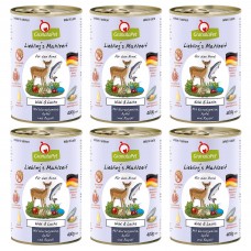 GranataPet Venison Losos - bezobilné mokré krmivo pre psov, zverina a losos - 6x 400g