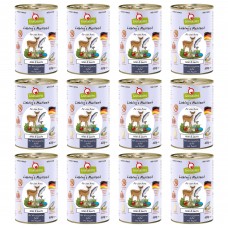 GranataPet Venison Losos - bezobilné mokré krmivo pre psov, divinu a losos - 12x 400g