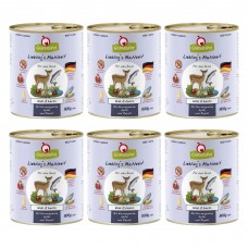 GranataPet Venison Losos - bezobilné mokré krmivo pre psov, divinu a losos - 6x 800g