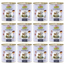 GranataPet Venison Losos - bezobilné mokré krmivo pre psov, divinu a losos - 12x 800g