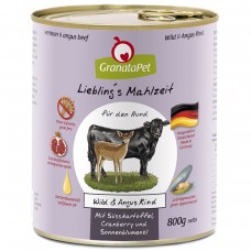 GranataPet Venison & Angus Beef - mokré krmivo pre psov bez obilnín, divina a hovädzie mäso - 800 g